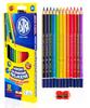 Triangular Pencil Crayons 12 Colors