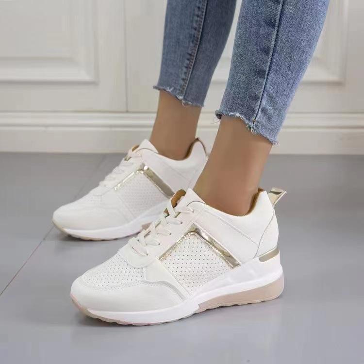 European and American Foreign Trade Cross-lace-up Muffin Bottom, Walking Casual Sports Shoes, Single Shoes, Platform 2025 Spot