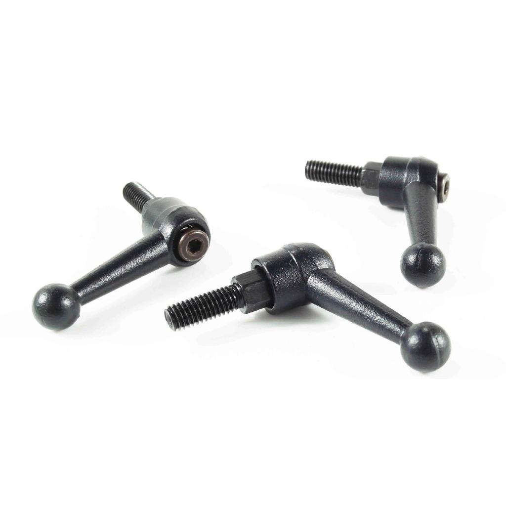 4 Pieces M6 Free Shipment Clamping Lever Adjustabe Handle Lever Arm Solid Handle