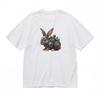 Women's Classic T-Shirt Retro-Futuristic Bunny Artwork with Gear Details Tee