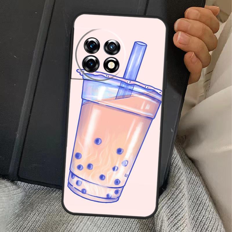 

Boba Milk Tea Case For OnePlus 13R 12R 10R 13T 10T 8T 15 13 12 11 Nord CE 4 3 2 Lite N20 N30 Nord 5 Cover OnePlus 13T