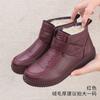 Soft Sole Comfortable Velvet Cotton Shoes Lightweight Warm Leather Boots Winter Short Boots
