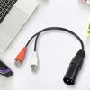 Audio Adapter Cable Plug And Play Stable Transmission Wide Applicable Anti-tensile Pressure Resistant 3pin XLR To 2 RCA Microphone Audio