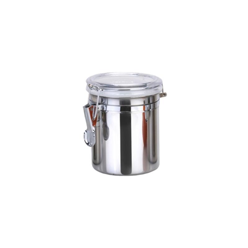 Multifunctional Steel Canister Set Steel Kitchen Storage Container Food Storage Sealed Canister with Clear Lid