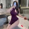 Hot Dress Sexy Hollow Back Hanging Neck Tight Binding Sleeping Dress Pure Desire Evening Dress Dresses On Offer Woman Clothing
