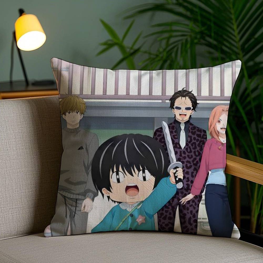K-Kotaro Lives Alone Pillow Case Home Dorm Chair Back Short Plush Double-sided Printing Office Nap Time Cushion Cover