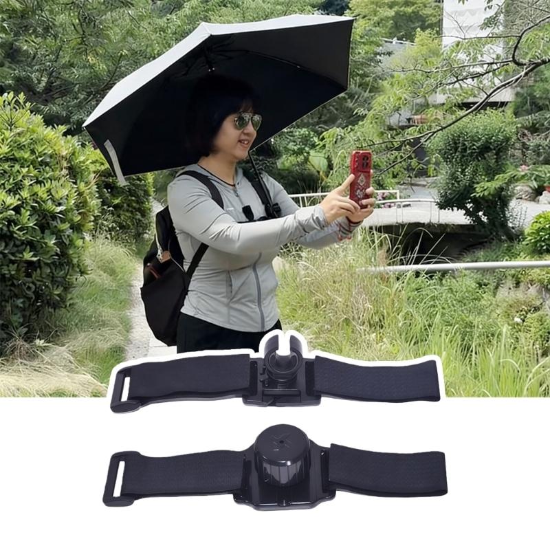 Držák na deštník Hands Free na batoh Nositelný držák na deštník Nezbytné cestovní doplňky pro každodenní použití