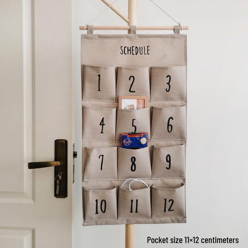 Wen'er Wandmontierte Mehrschichtige Hängeaufbewahrungstasche für Studentenwohnheime