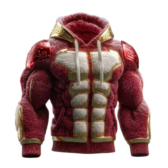 Чоловічий светр-худі з капюшоном на шнурку, з довгим рукавом, 3D цифровий принт, вуличний стиль, повсякденний, для тренувань