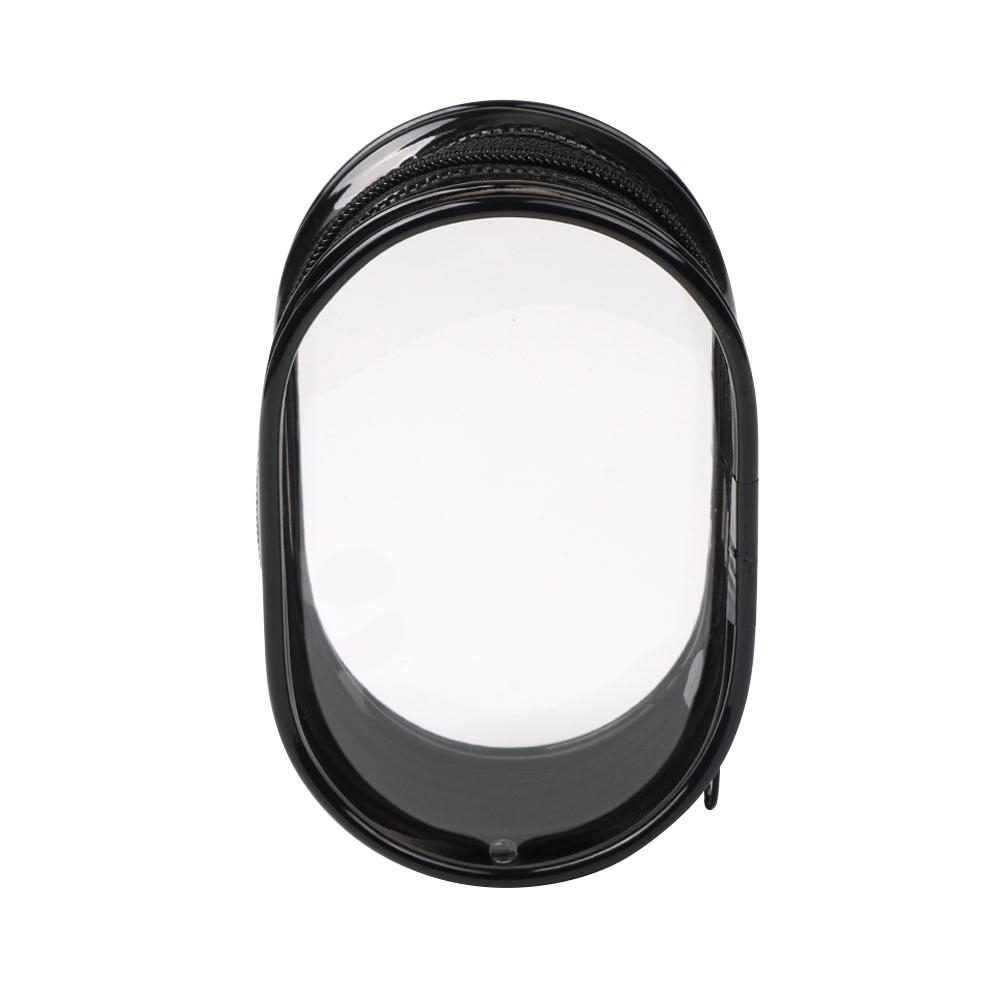 

Портативный прозрачный ПВХ органайзер, сумка для хранения игрушек, карман на молнии для куклы B Style чёрный