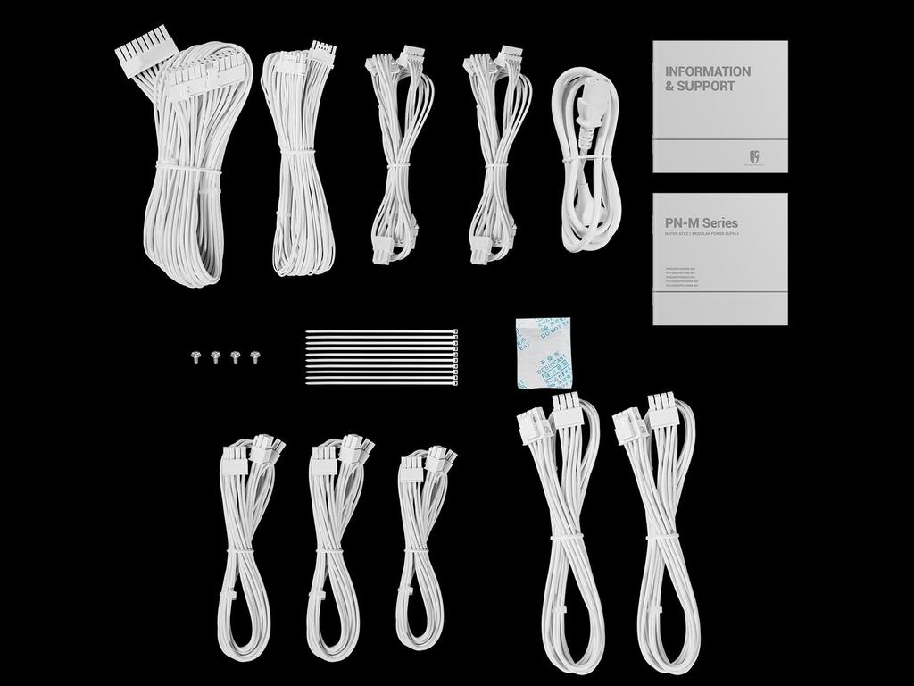 GamerStorm PN1000M WH PC Power Supply 80PLUS Gold ATX PCIe Fully PS1655 Unit, 1000W, Certified, 3.1, 5.1 Compatible, Modular, White,