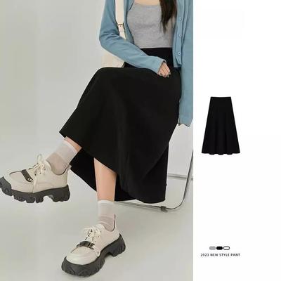 Jaro 2024 Sukně midi s vysokým pasem a úzkým střihem pro ženy | Špičkový design A-linie