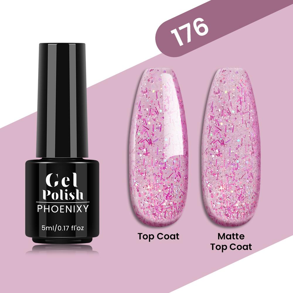 

PHOENIXY 80 цветов гель-лак для ногтей 5 мл замачиваемый УФ-светодиодный цветной лак для дизайна ногтей гибридный лак-лайнер гель для маникюра полуперманентный блестящий блестящий цветной гель 176