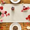 Artoid Mode Red Heart Valentine's Day Table Runner, Seasonal Anniversary Wedding Kitchen Dining Table Decoration for Home Party Decor 13x72 Inch