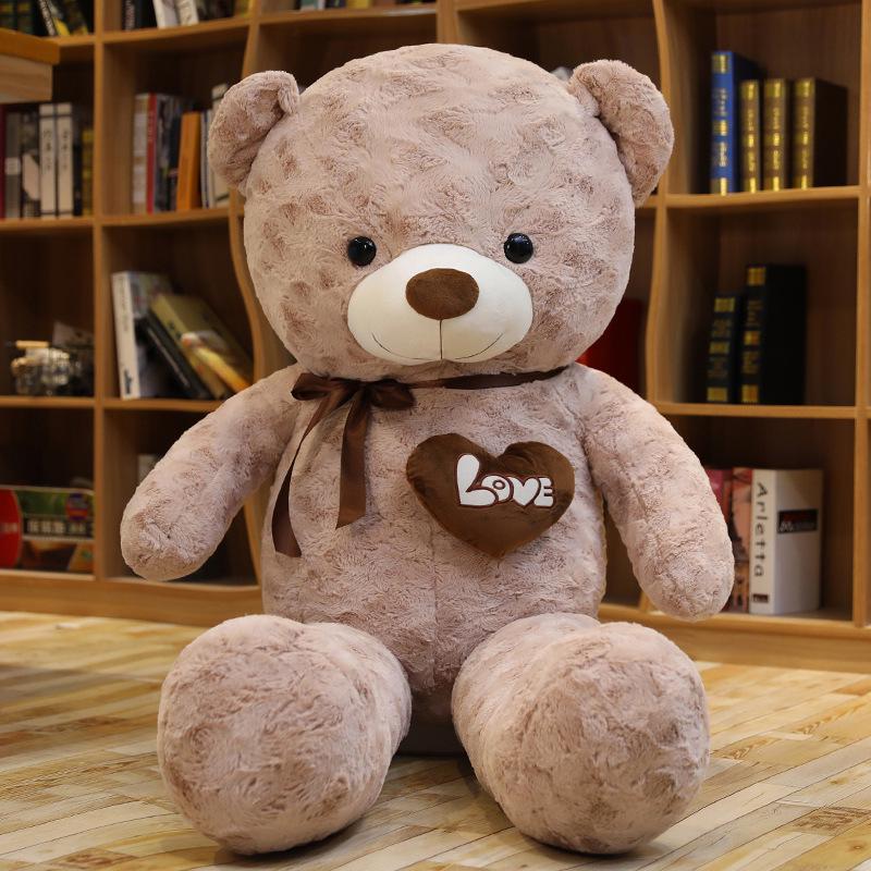 

Large Rose Teddy Bear Hugging Doll Plush Toy - Big Panda Cushion 60cm (0.65kg) светло-коричневого