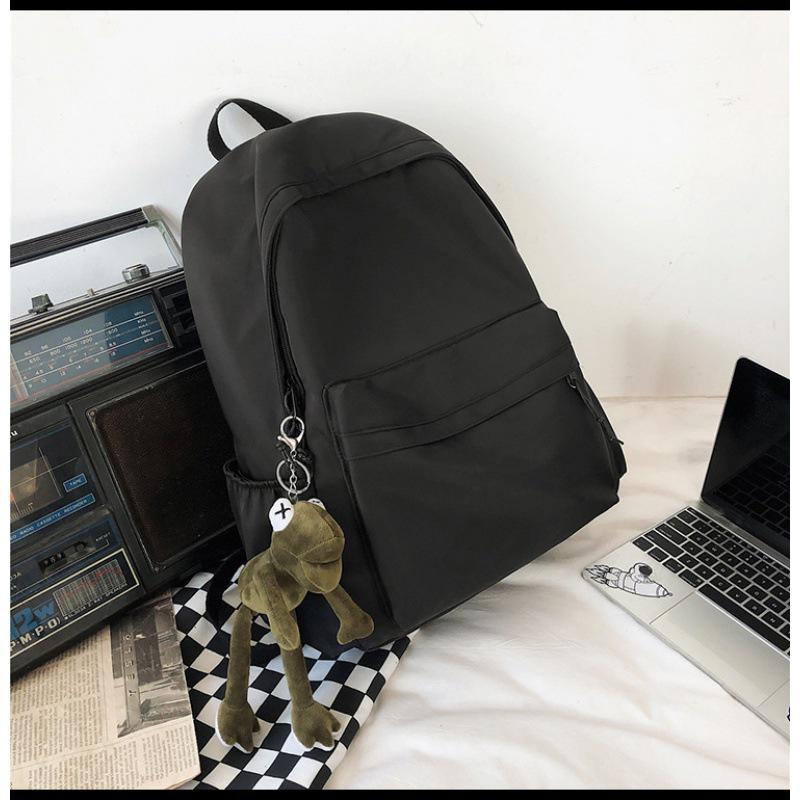 Farbverlauf College-Rucksack: Hongkong-Stil, Großes Fassungsvermögen, Nylon, Spritzwassergeschützt, Schultertasche für Herren.