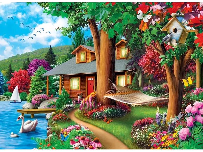 30x40cm DIY Full Drill Landscape Diamond Painting