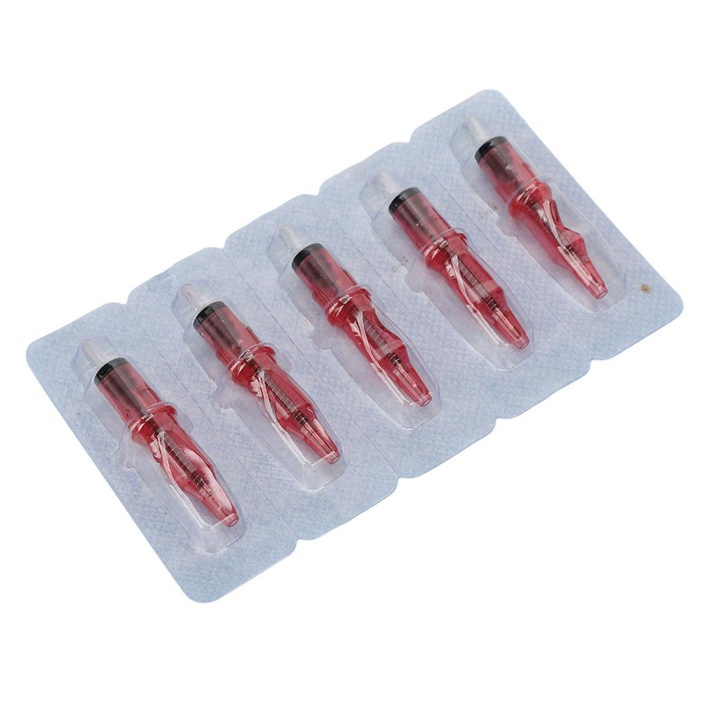 20pcs 5ml Tattoo Ballpoint Pen Cartridges Liner Shader Ink Free Ball Pen Cartridges for Practice Red