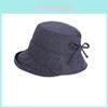 Summer Japanese Checkered Fisherman Hat With Sun Protection And Breathable Polyester For Casual Wear