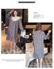 2025 V-Neck Pearl Cotton Long Sleeve Nightgown with Chest Pad – Spring/Autumn Oversized Sleep Dress for Indoor/Outdoor Wear
