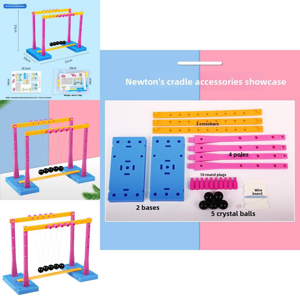 Physics Science Experiment Kit With Diy Newtons Cradle For Middle School Students Educational Toy