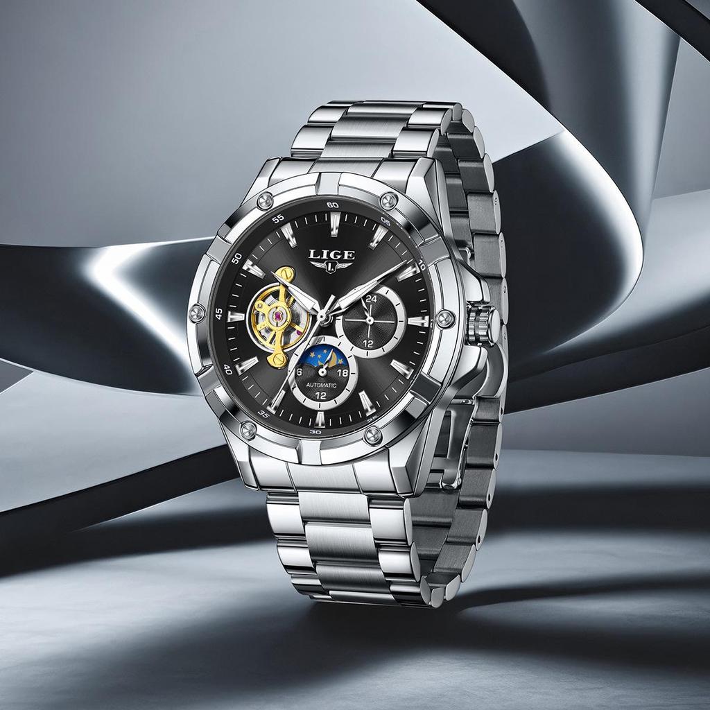Men's High-End Multi-Functional Mechanical Fashion Watch – Stylish Business Wristwatch