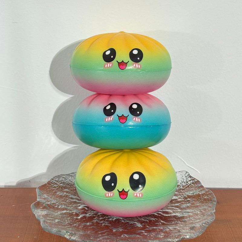 Spielzeug Zubehör 1-3 Stück Regenbogen Mystery Knödel Weicher Knödel Squishy Fidget Schreibtisch Tisch Dekoration Partygeschenke Geschenk