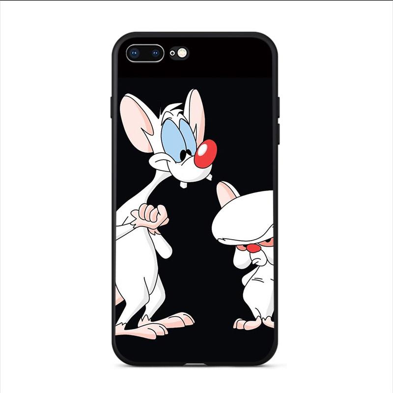 High Quality Phone TPU Case Cartoon TV Series Pinky and the Brain For iPhone 5 5S SE 2020 6 6s 7 8 Plus X XR XS MAX 11 11Pro Max