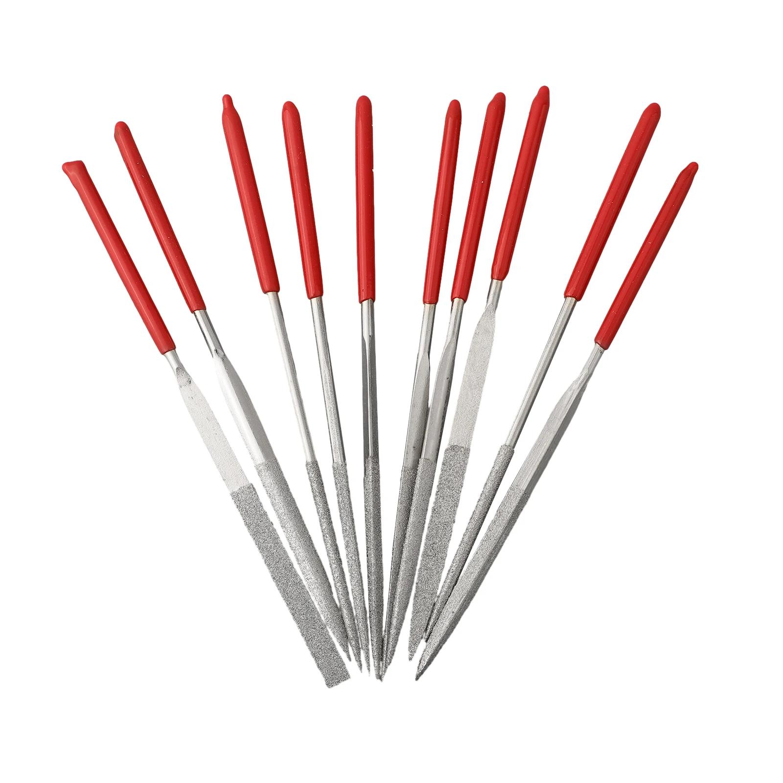 

10Pcs Diamond Needle Files Set For Metal Glass Stone Jewelry Wood Carving Craft Woodworking Polished Small Steel File Hand Tools CHINA