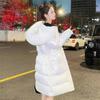 Stylish Winter Jacket Women's Shiny Down Coat Slim Fit Long Puffer Coat