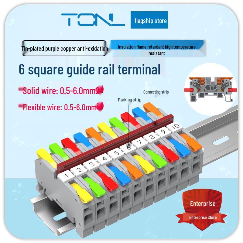 Unitek PCT-222 Multi-in/Out Quick Wiring Terminal for Soft and Hard Wire