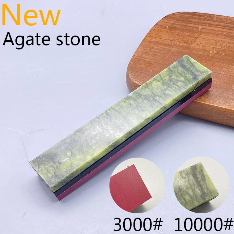 10000 Körnung Natürlicher Grüner Achat Schärfstein Wetzstein Feinschleifen Polieren Rasiermesser Küchenmesser Schärfer Abziehwerkzeug