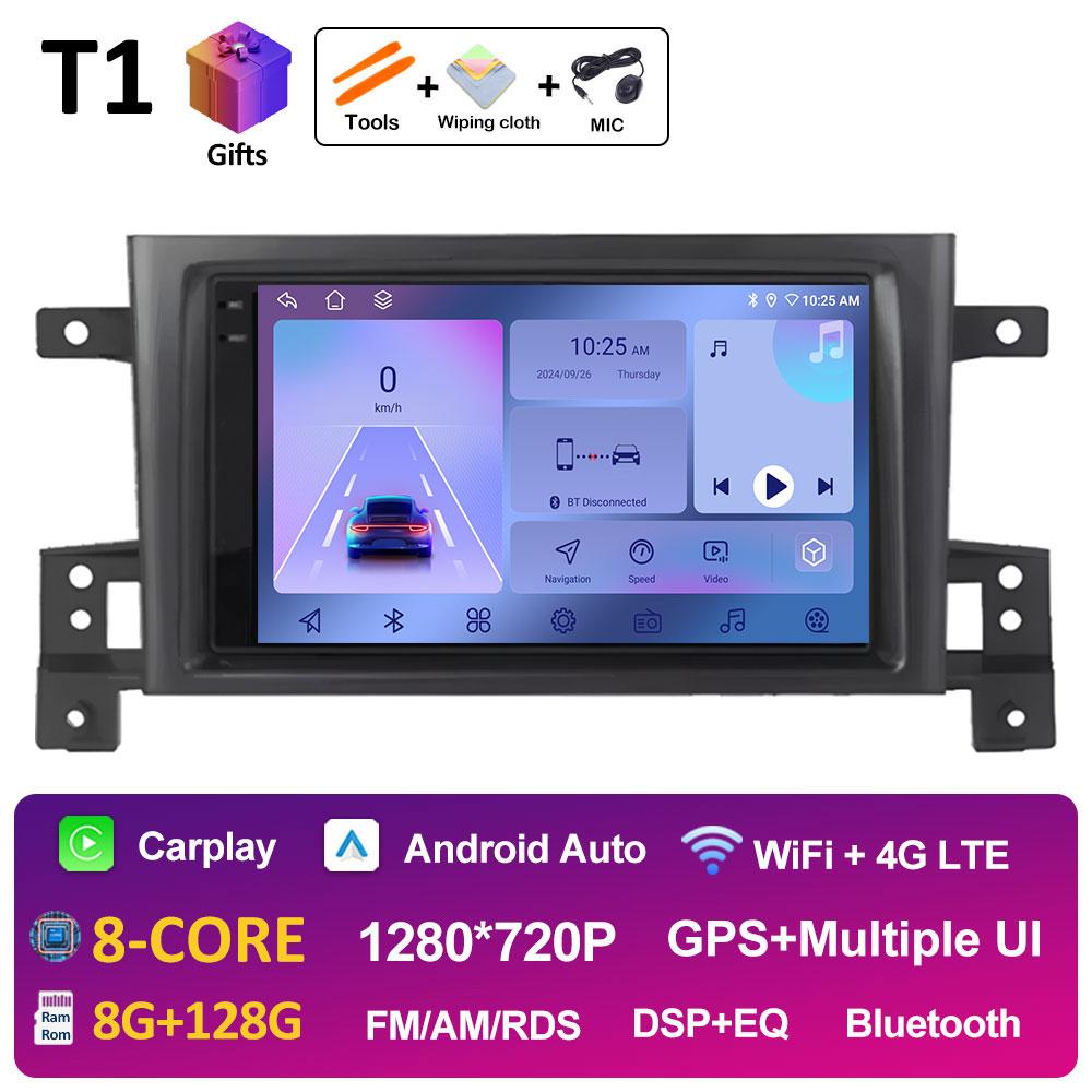 Smart System GPS Navigation For Suzuki Grand Vitara 3 2005 2006 2007 2008 2009 - 2015 Wireless Carplay Car Video Player No 2 din