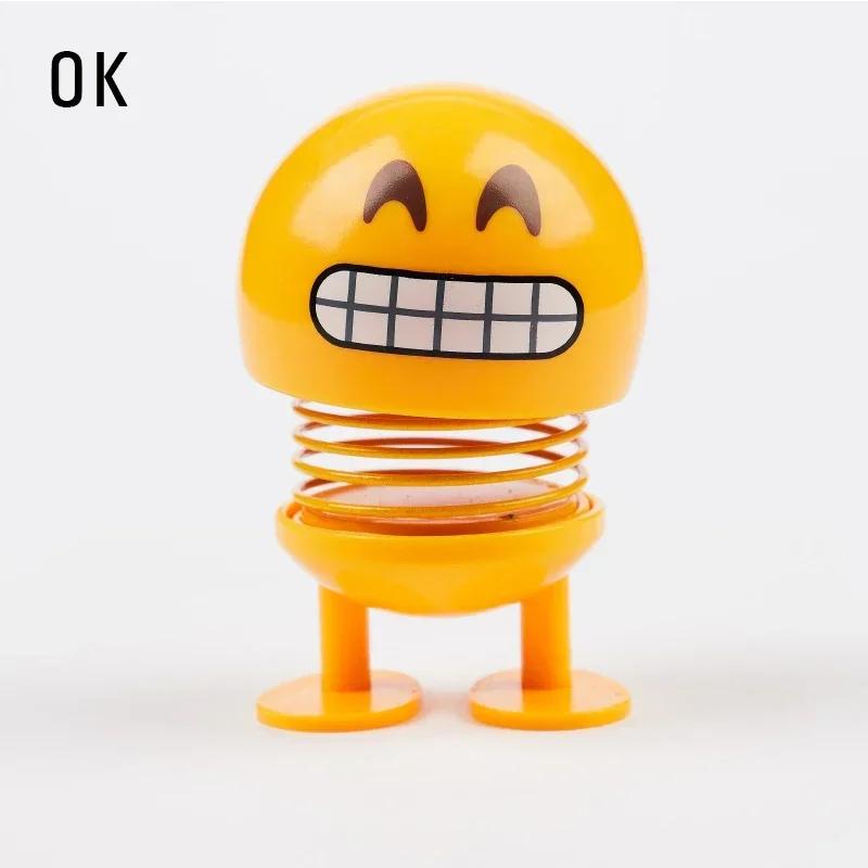 Creative Funny Shake Head Doll Car Ornament Kawaii Indoor Doll Small Decoration Accessory for Vehicle Decor