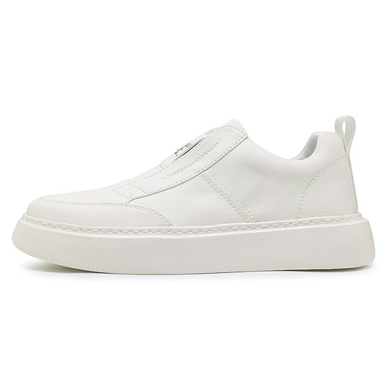 

22 autumn new platform casual shoes trendy board shoes Jinjiang leather light soles 39 грязно-белый