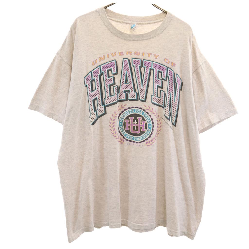 WITNESS 90s Made In USA Old HEVEN Short Sleeve T-shirt XL Single Stitch Men's Used