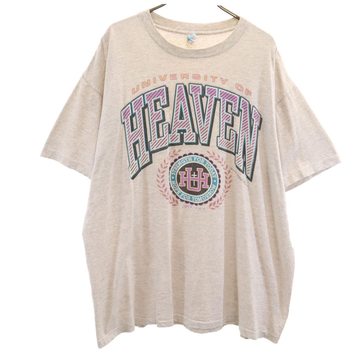 

WITNESS 90-х годов Сделано в США Старая футболка HEVEN с коротким рукавом XL Одинарная строчка Мужская Б/У