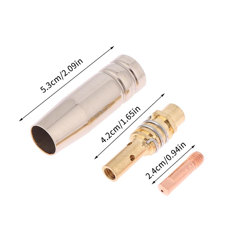 11ks/sada 8/9/10mm Mig/Mag svařovací hořák ochranná tryska kontaktní špička spotřební materiál držák svařovacího hořáku 15Ak pájecí nástroj