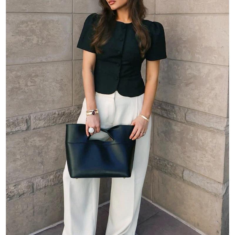 New Summer Women's Clothing, Versatile Short-sleeved Shirts for Commuting, Elegant Cardigan Tops
