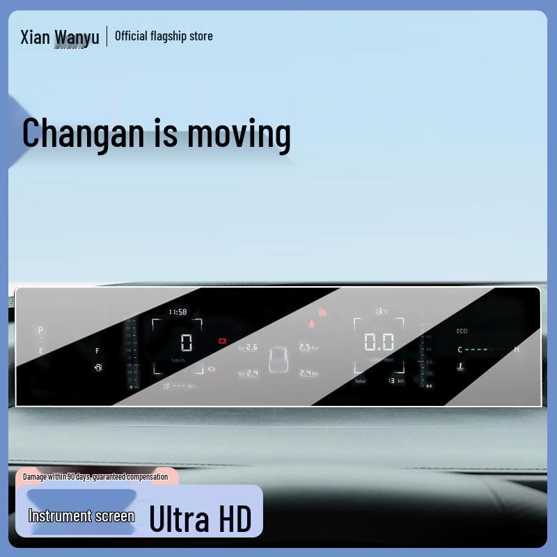 Changan Eado Center Console Tempered Film Screen Protector - 25 Models Compatible