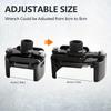 1pc Adjustable Oil Filter Wrench - 2-Prong, Forward/Reverse, Automotive Servicing, Durable Steel
