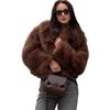 New imitation fur women's clothing thickened autumn and winter coat plush warm