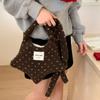 Plush Star Crossbody Bag For Women Cute Polka Dot Design Large Capacity Winter Soft & Fluffy Casual Daily Commute Shoulder Bag