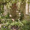 Künstlerische Pflanzenstütze für Sträucher, Vintage Lady Garten-Rankgitter-Pfahl, Rustikale Kunst-Dekoration für den Hof, Elegante Frauen-Silhouette, Weiblicher Pfahl für Kletterpflanzen