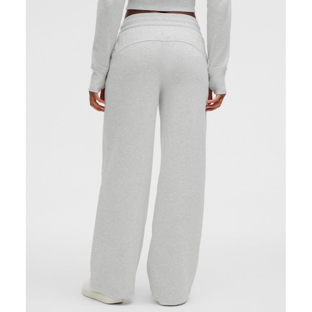 Lululemon Scuba Mid Rise Wide Leg Pant  Regular Heathered Core Ultra Light Grey