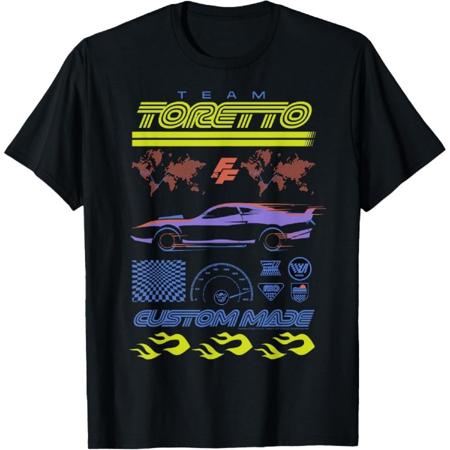 Fast & Furious Spy Racers Team Toretto Custom Made T-Shirt XXXXXL разноцветный