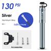 WEST BIKING Tragbare Fahrradpumpe Aluminiumlegierung Fahrrad Luftpumpe Reifenfüller Schrader/Presta Universal Rennrad Zubehör
