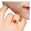 Unisex Bead Finger Jewelry Fashionable Wedding Rings Adjustable Size Opening Rings Metal Material Adjustable Rings