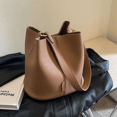 Retro-Damentasche mit großem Fassungsvermögen, Hochwertige Unterarmtasche, Beuteltasche, Einfache Schulter-Umhängetasche.