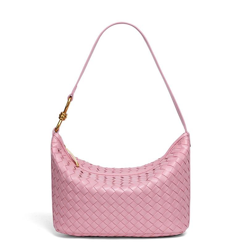 Handwoven Fashion Shoulder Bag Casual Exquisite Lunch Box Bag Trendy Underarm Handheld Women's Bag Medium